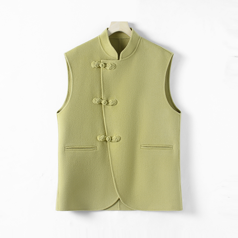 气质时尚休闲复古双面宽松中式中国风国风马甲88009