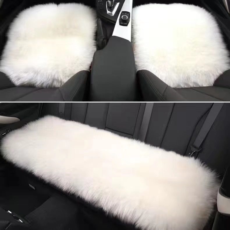 纯羊毛皮毛一体汽车坐垫冬季汽车座垫纯羊皮防寒保暖坐垫