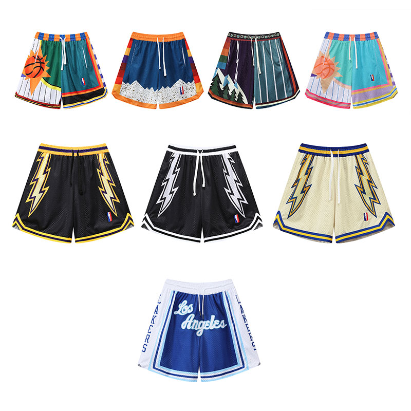 美式篮球短裤库里莫兰特大网眼训练裤街头美式不过膝复古四分裤潮
