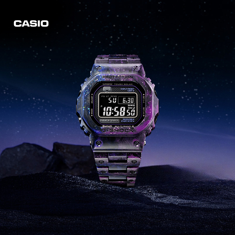 Casio/卡西欧【卡粉】GCW-B5000 多功能40周年碳纤维小方块潮流腕表