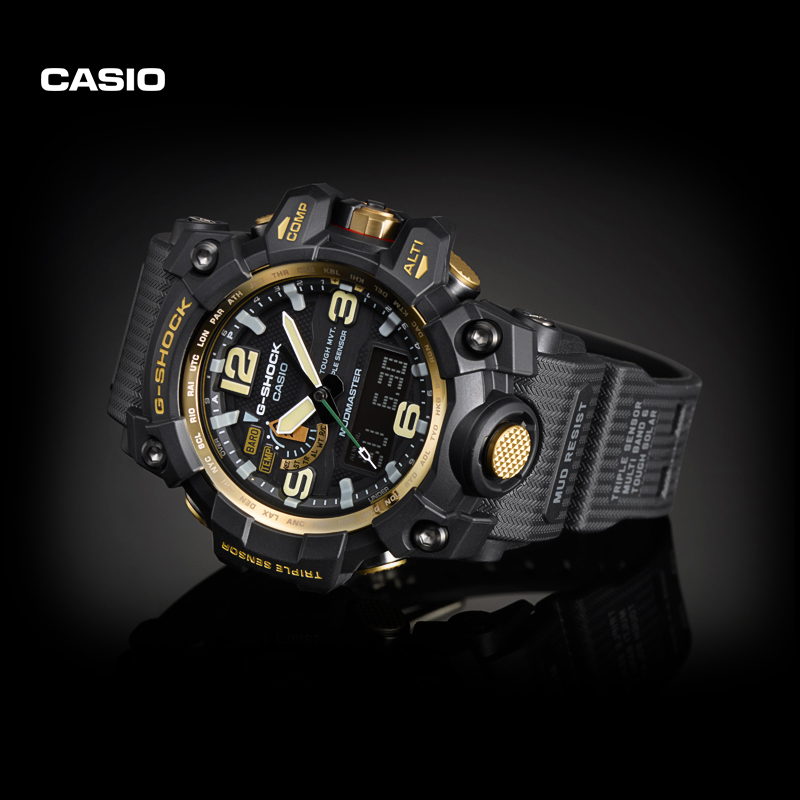 Casio/卡西欧大泥王GWG-1000GB系列GMT两地时防水防泥太阳能手表