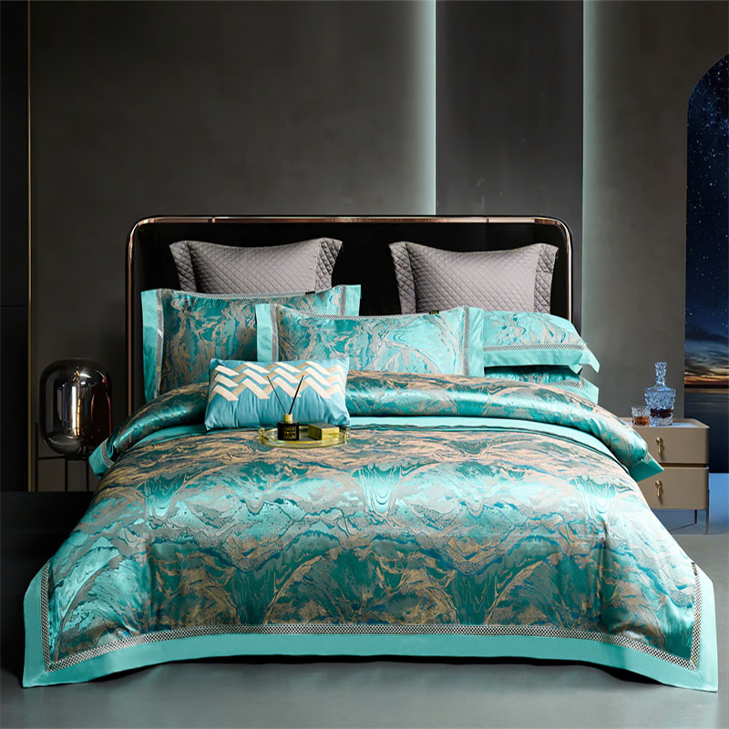 【品牌】轻奢欧式色织重磅高精密私人定制四件套-墨染山河