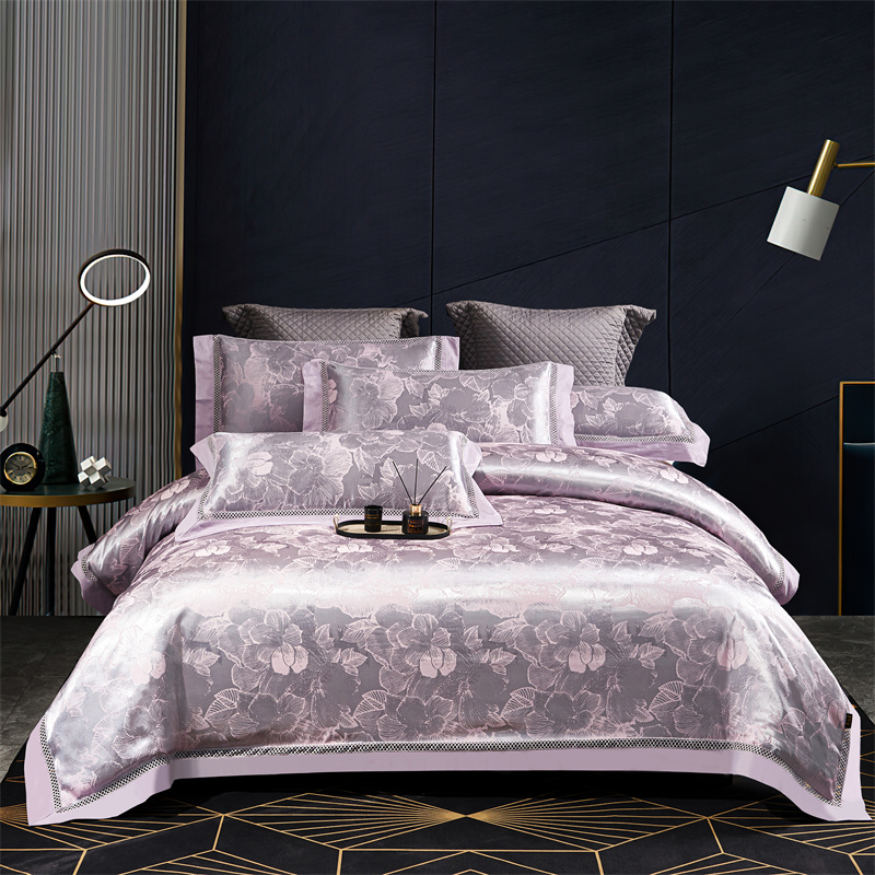 A&J【品牌】轻奢欧式色织重磅高精密私人定制四件套-情花聚独