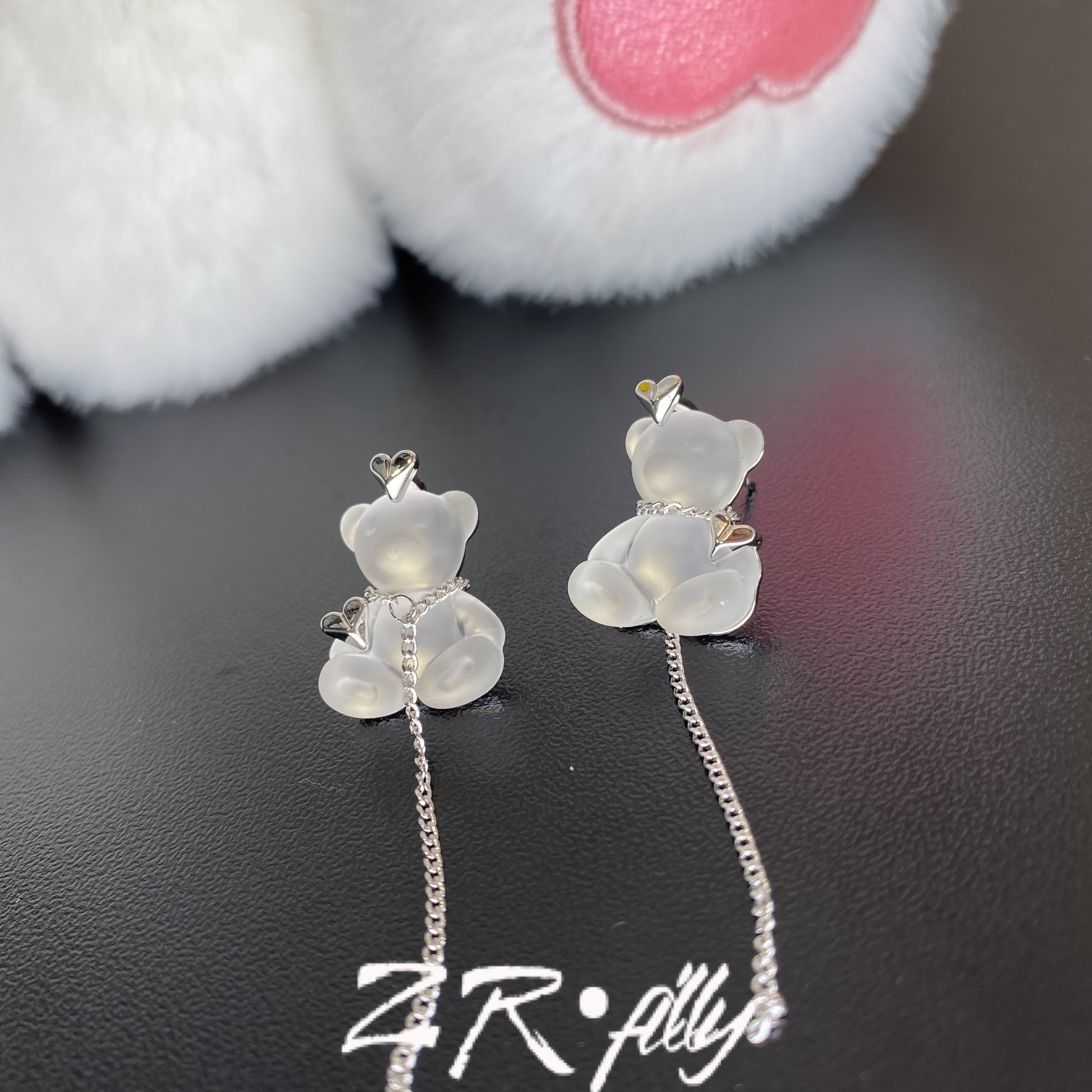 铜合金亚克力耳饰 可爱卡通耳环3131