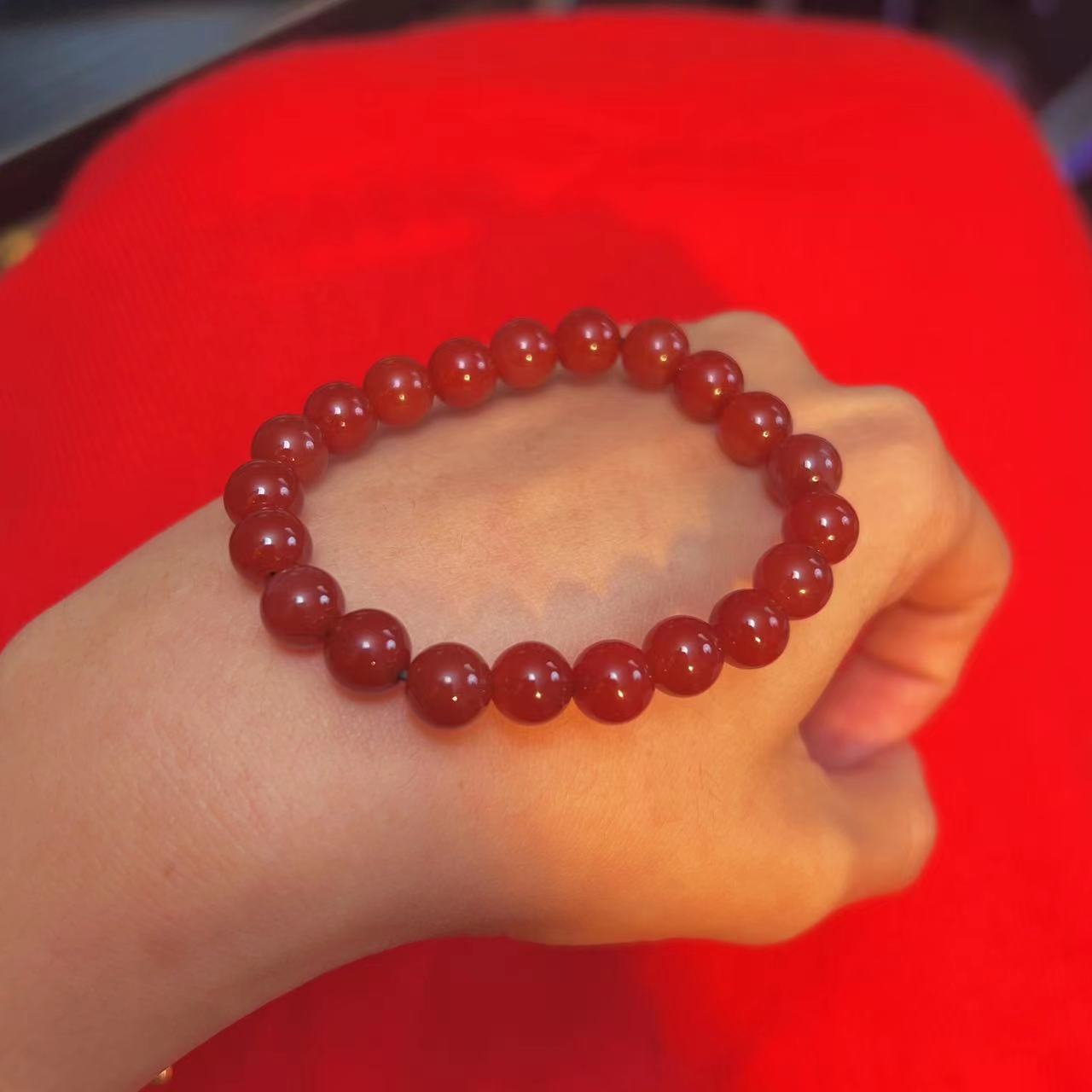 【美萍珠宝】玛瑙手串/天官赐福/山山/多样性发其一