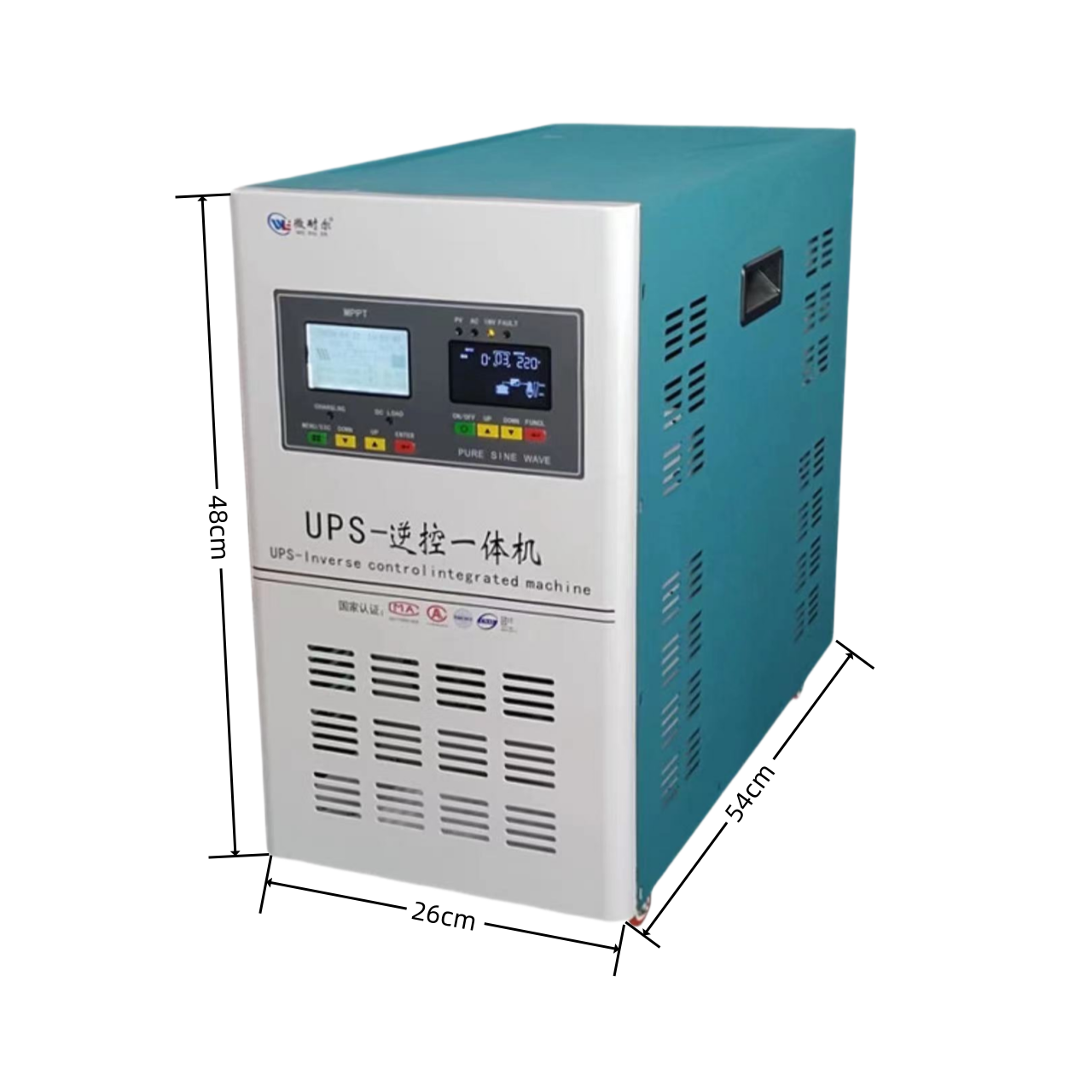 8000W 48V-96V可选内置100A控制器 逆控一体机  工频离网纯正弦波