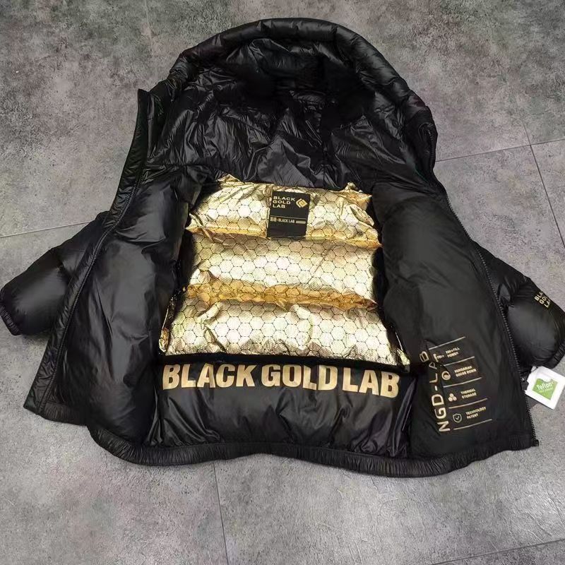 正品黑金儿童羽绒服男童女童亲子中大童加厚面包服韩版童装冬潮