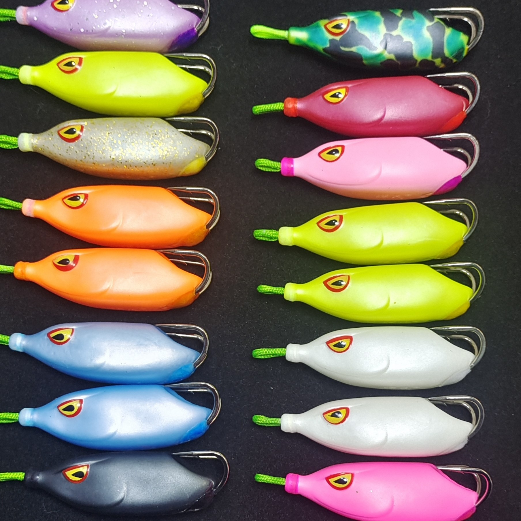 精改焊接一体铅无结防退晖氏大泰坦雷蛙，黑鱼假饵