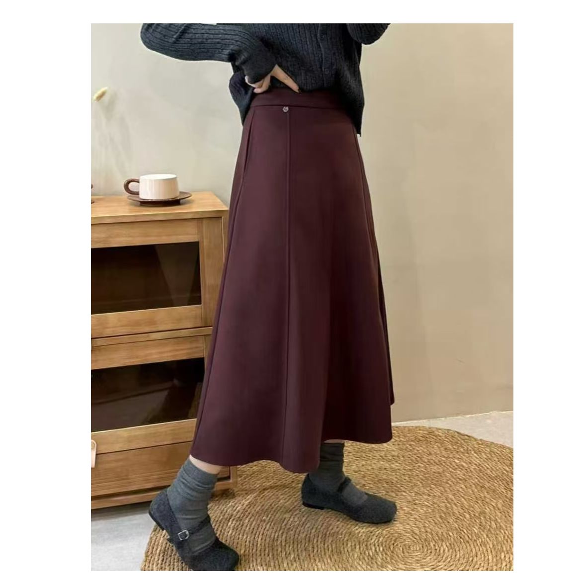 简约线条半身裙ZBQ32296