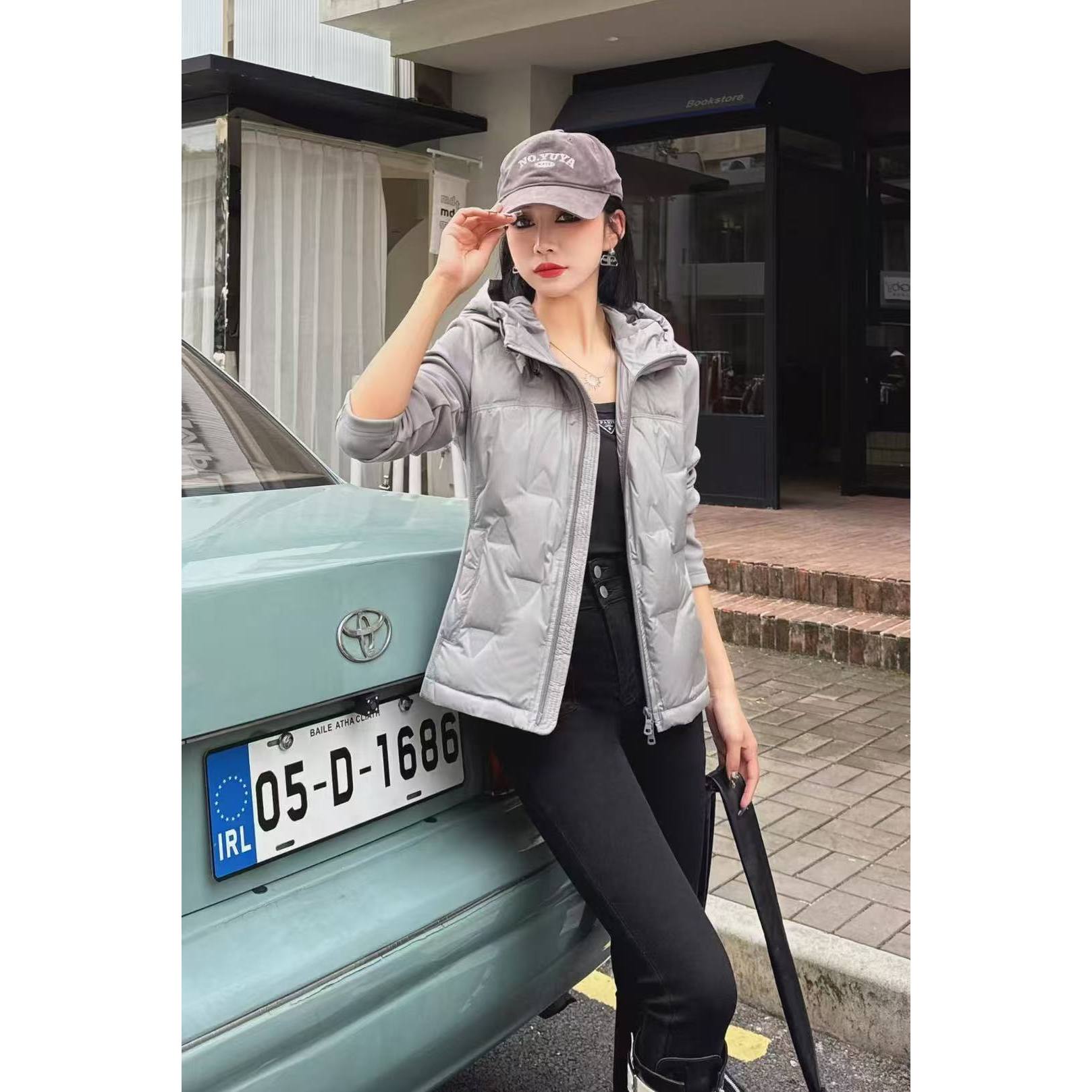 修身轻薄羽绒外套ZBW32349衣长56