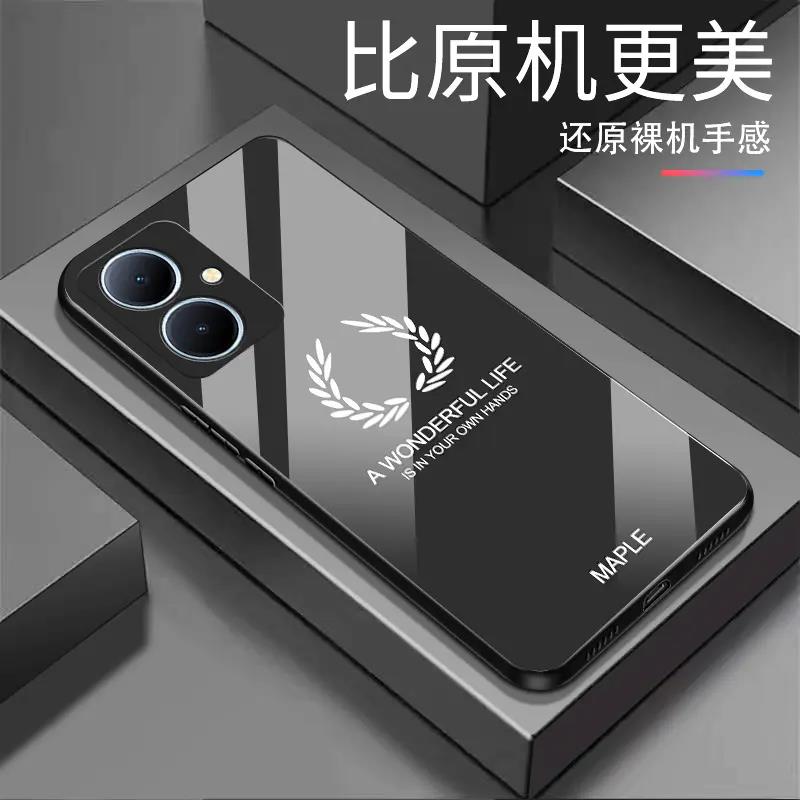 适用于【vivo Y78+】麦穗个性创意高颜值防摔玻璃手机壳