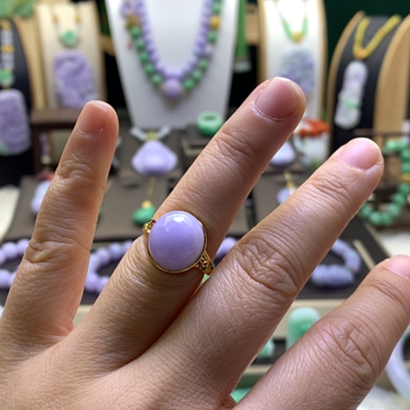 【闪购商品】翡翠戒指银S925镶嵌