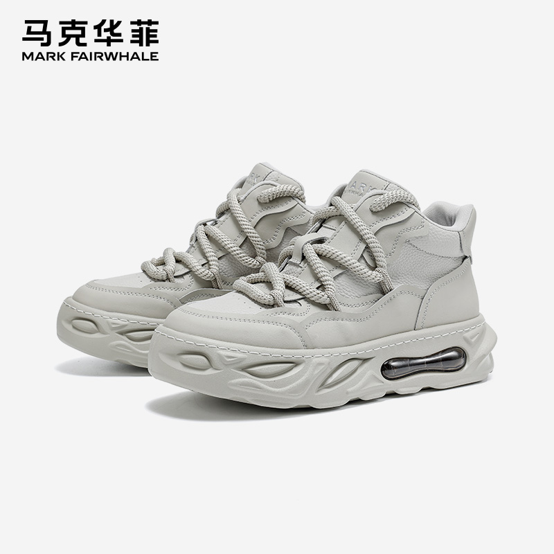 马克华菲正品高档增高男鞋2026品质新款品质潮牌运动鞋男板鞋百搭
