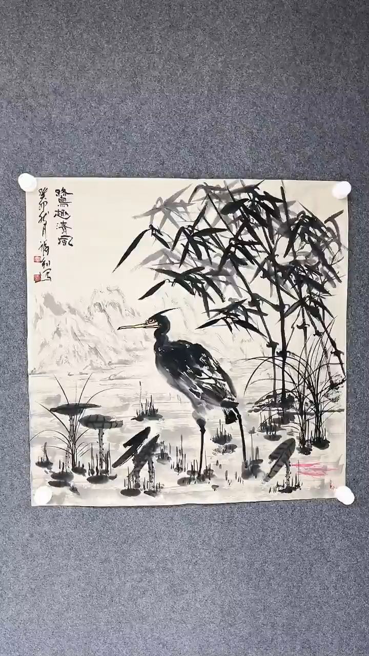 【闪购商品】石福利-花鸟-70斗方-无框z044