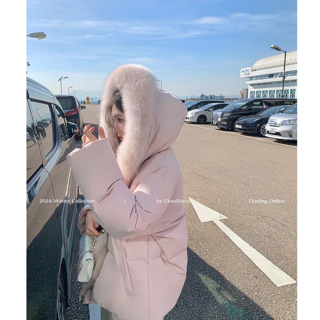 【CloudSweet 01/16 10:00】温暖收官!奶呼呼毛领 90白鸭绒羽绒服