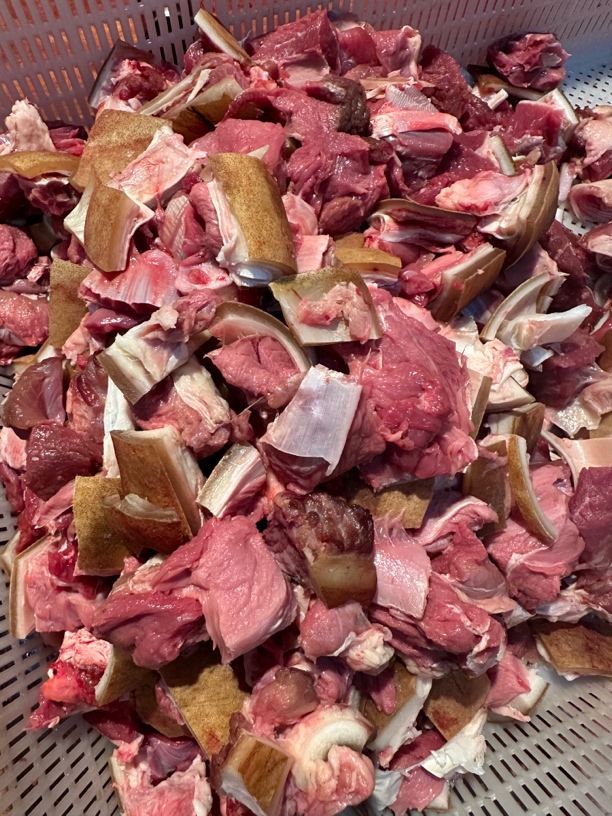 带皮小黄牛碎肉带皮牛腩带皮腱子吊龙碎肉带皮腿肉黄牛肉