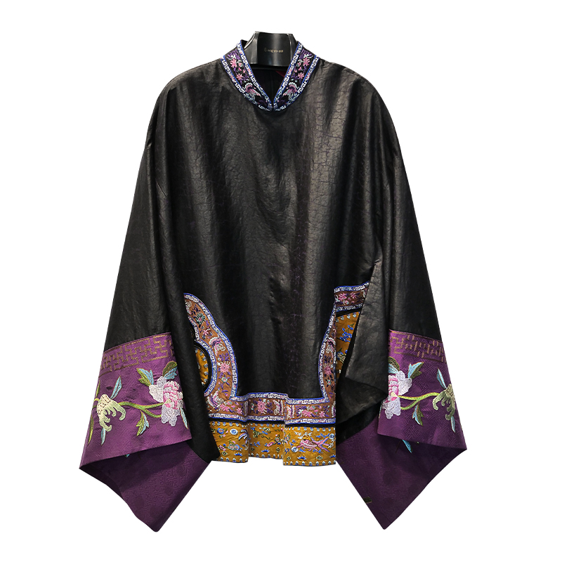 娑尔香云纱云头蝙蝠袖短外套SI3SV03355