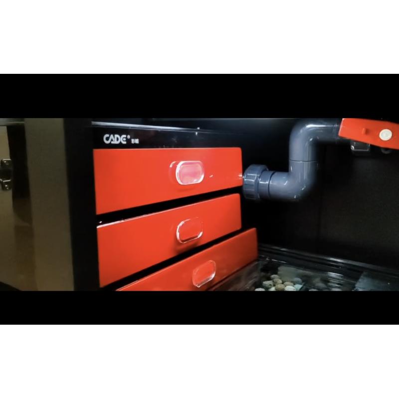 彩鲽鱼缸干湿分离盒五层滴流过滤有滤网拦截通配彩鲽大型龙鱼缸用