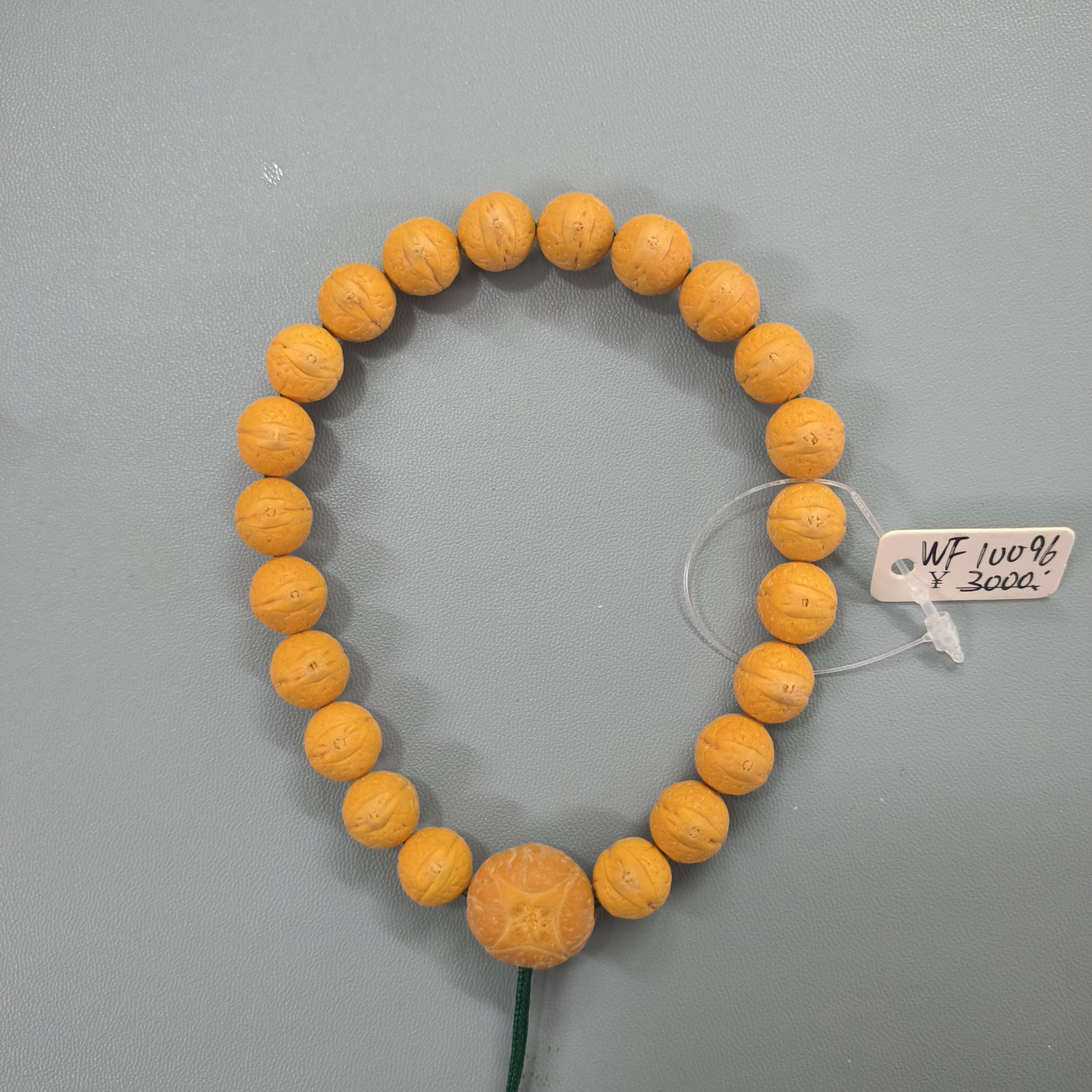 【WF10096】10mm尼泊尔凤眼菩提手串22颗配麒麟眼三通文玩手串
