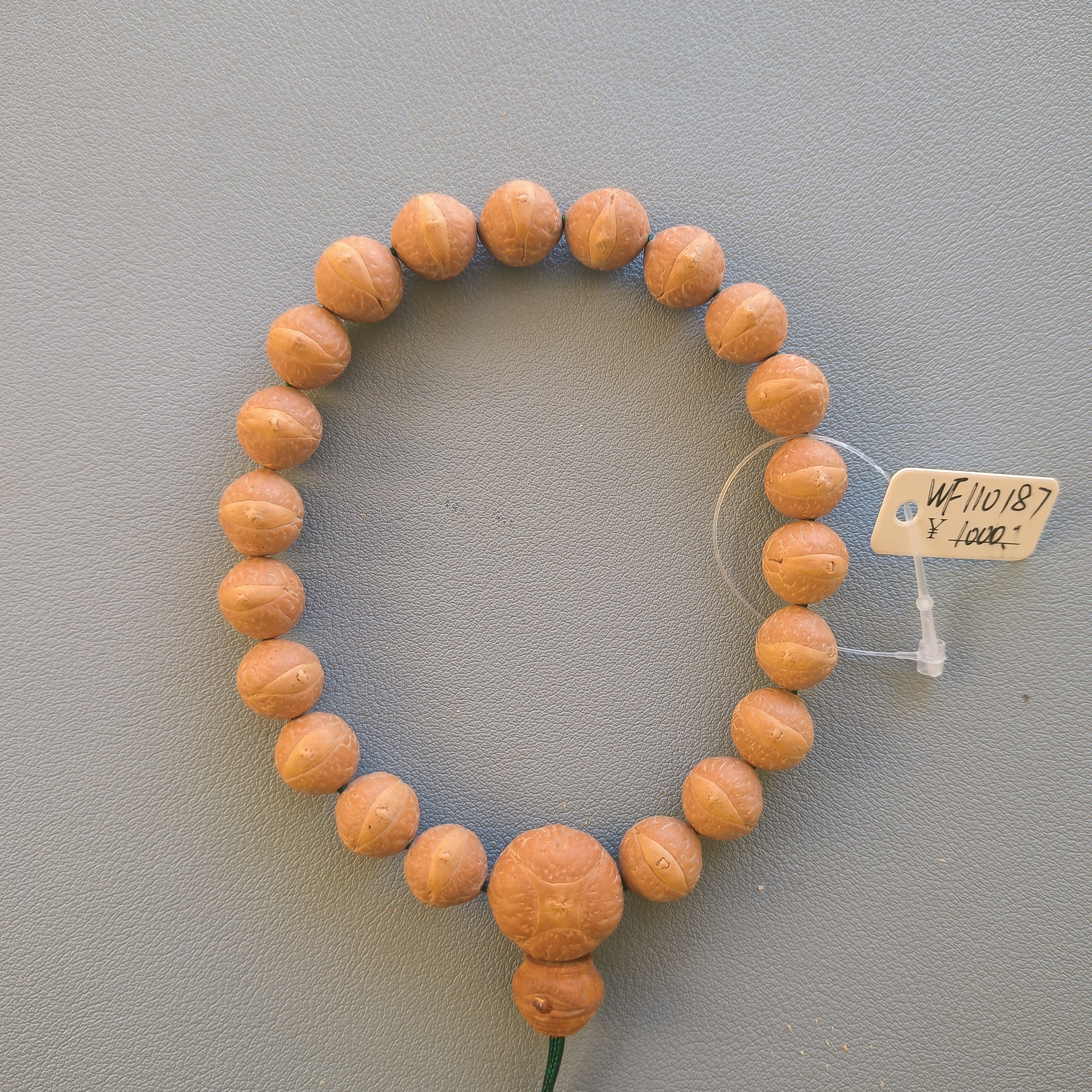 【WF110187】11mm尼泊尔凤眼菩提手串配麒麟眼三通文玩手串