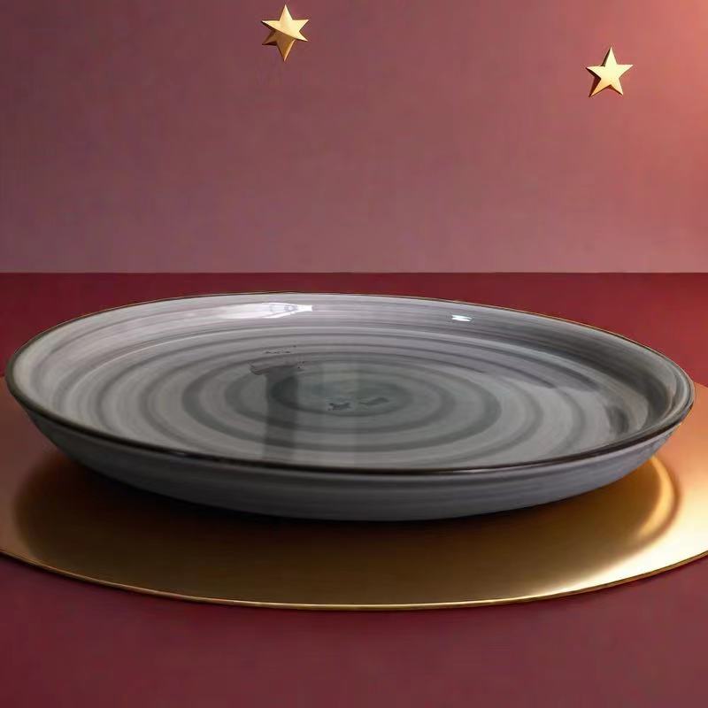 微瑕 1093A4 10.5英寸渐变家用实用大盘子耐高温