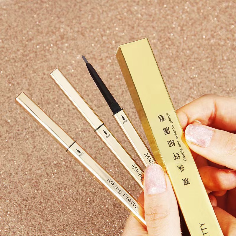 【主播补贴】MKING PRETTY双头纤细小金筷眉笔立体防汗不晕染学生