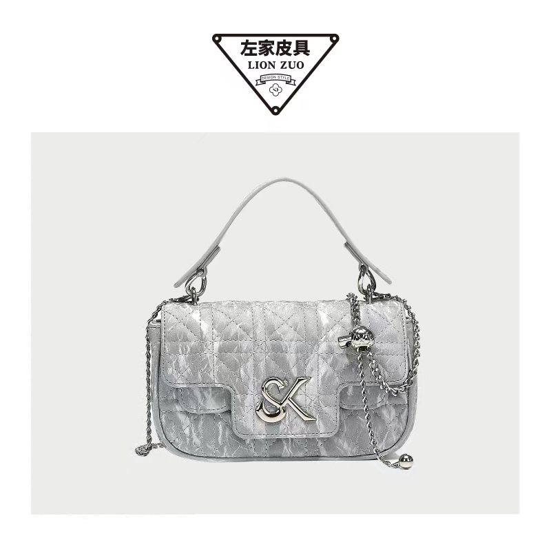 【左九设计师款】简约时尚百搭手提单肩斜挎包2330