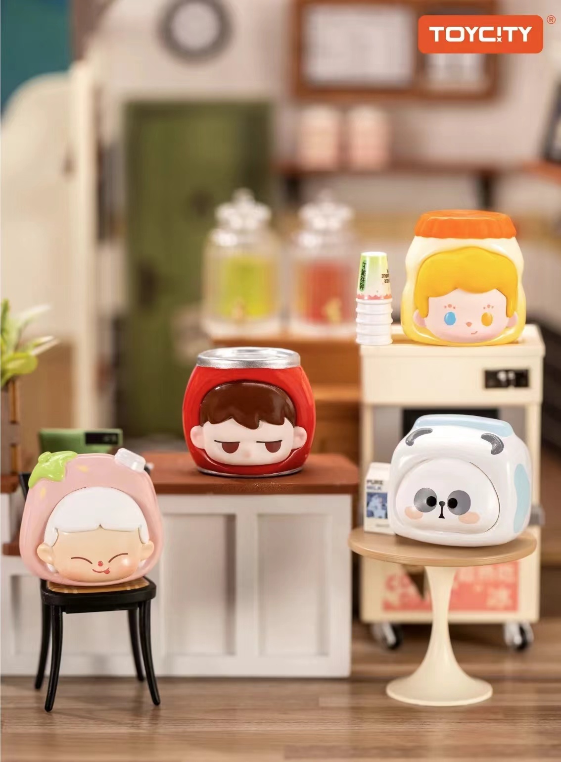 【踩数字】TOYCITY玩具城市吃货小铺贴贴乐冰箱贴系列手办