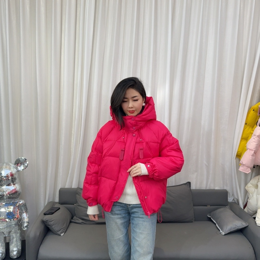 【华姐】24冬季新款休闲百搭连帽棉服233