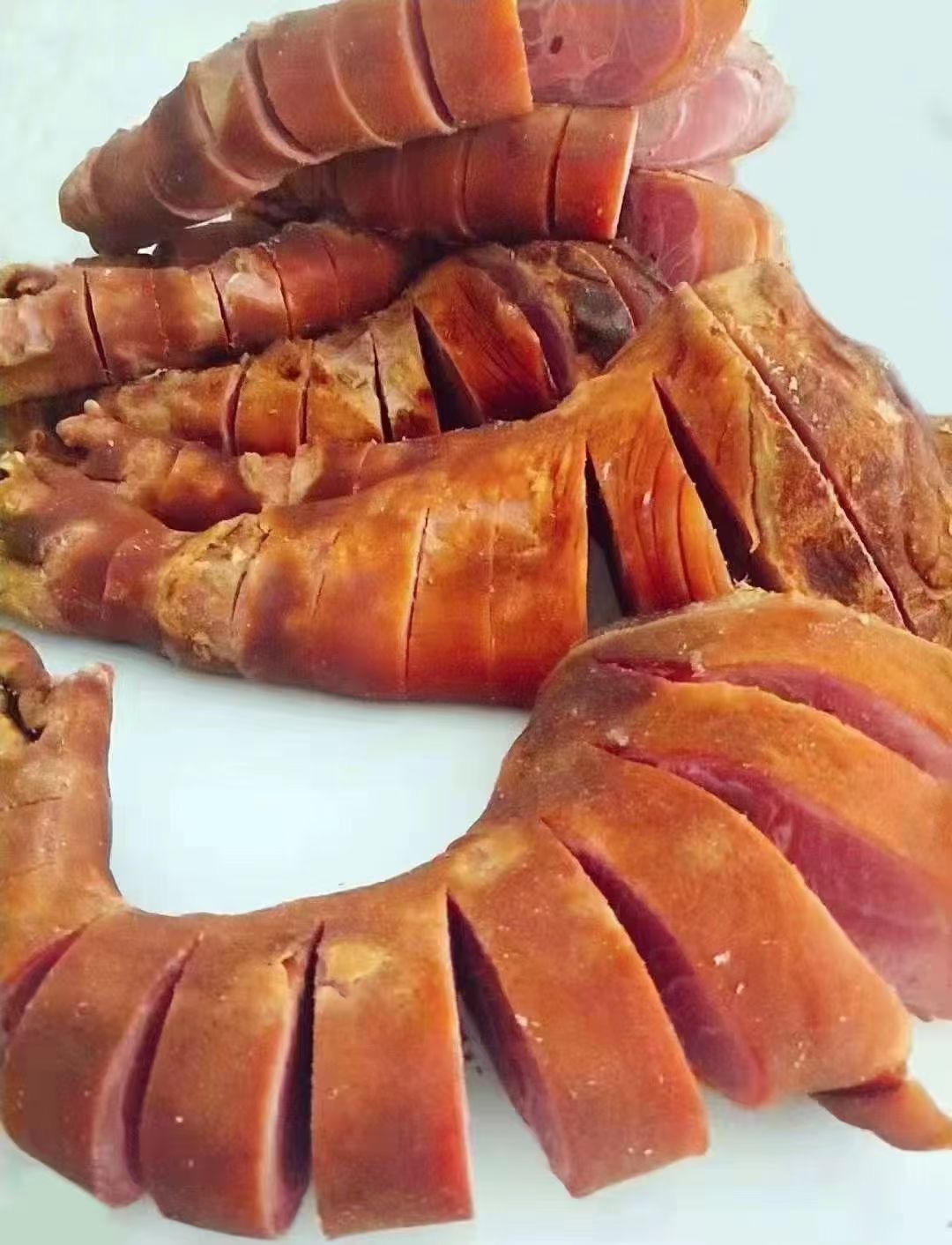 农家烟熏腊猪脚一只3-5斤可选腌制辣味山猪好吃放心十足新鲜肥瘦