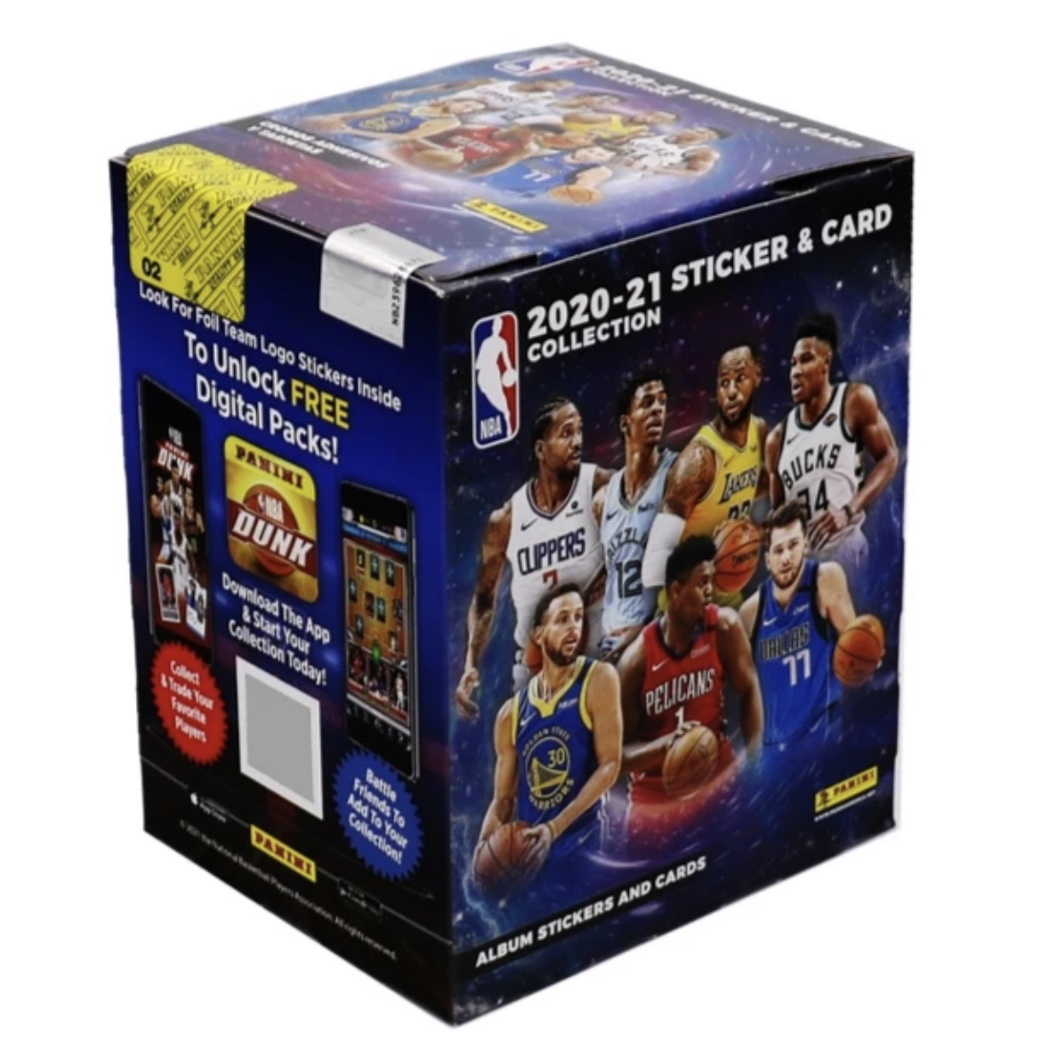 Panini 2020-21 NBA 贴纸和卡 盲盒 华子 三球 新秀 寻找带编