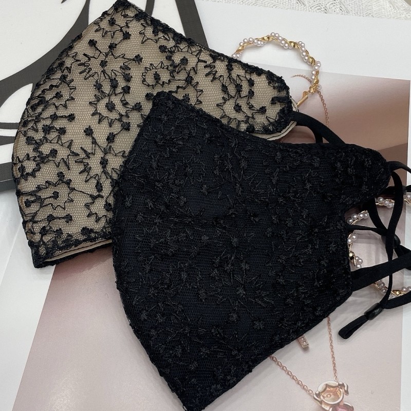 春秋新款雪花刺绣透气防风尘保暖护眼角骑行面罩透气口罩防晒面纱