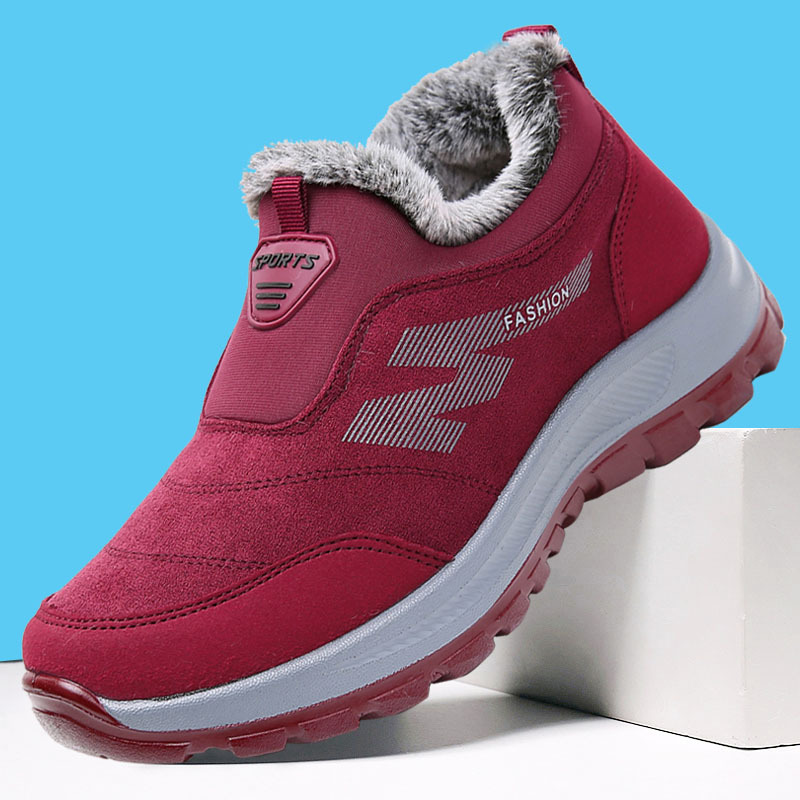 冬季老北京布鞋女棉鞋加绒保暖加厚防滑中老年运动鞋老人鞋妈妈鞋