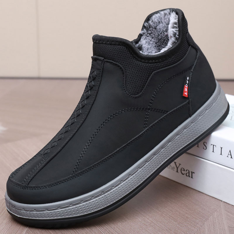 棉鞋男老人鞋加绒保暖中老年户外老北京布鞋爸爸鞋加厚东北雪地靴