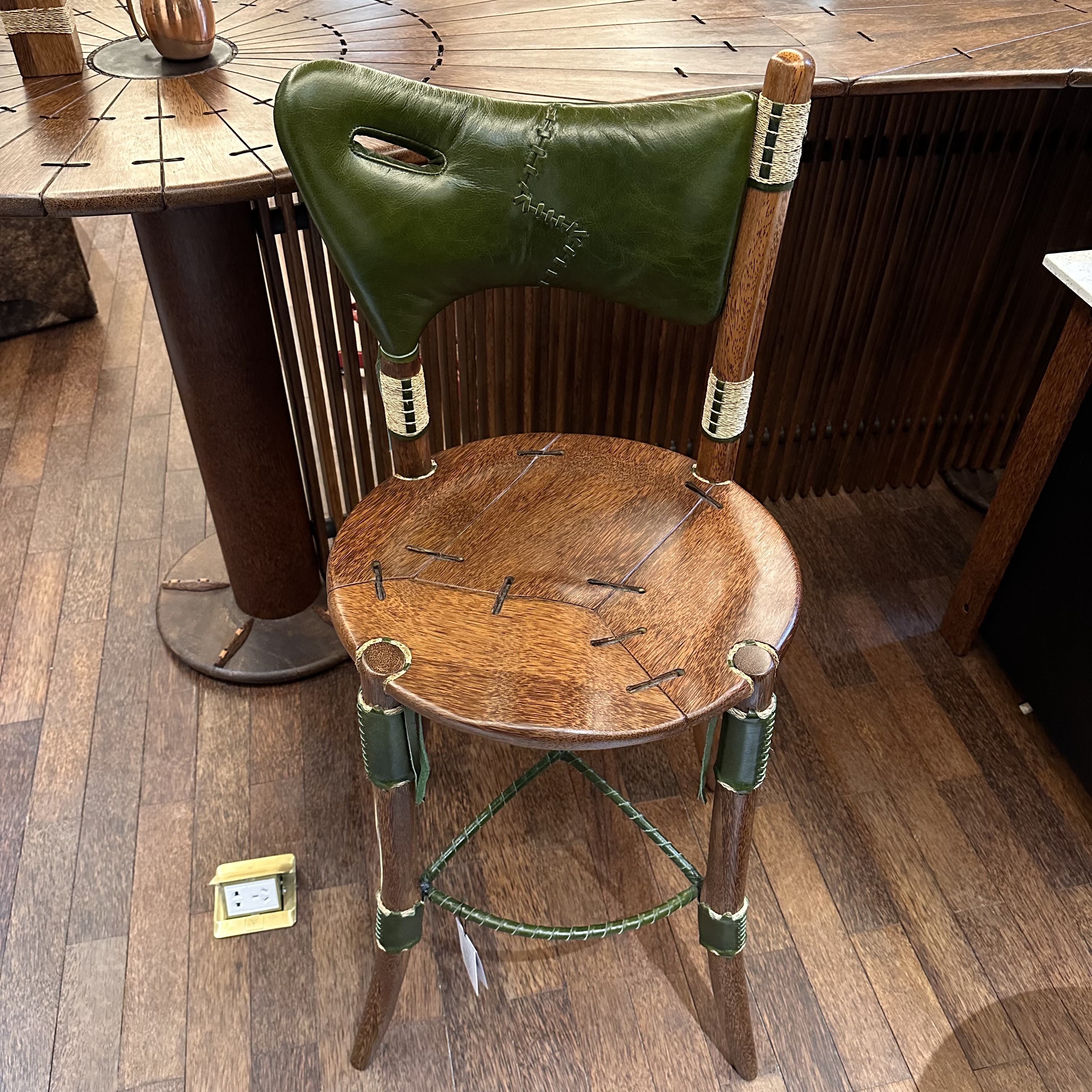 PACIFICGREEN库克岛酒吧椅椰木定制50长*50宽*114高cm 坐高75cm