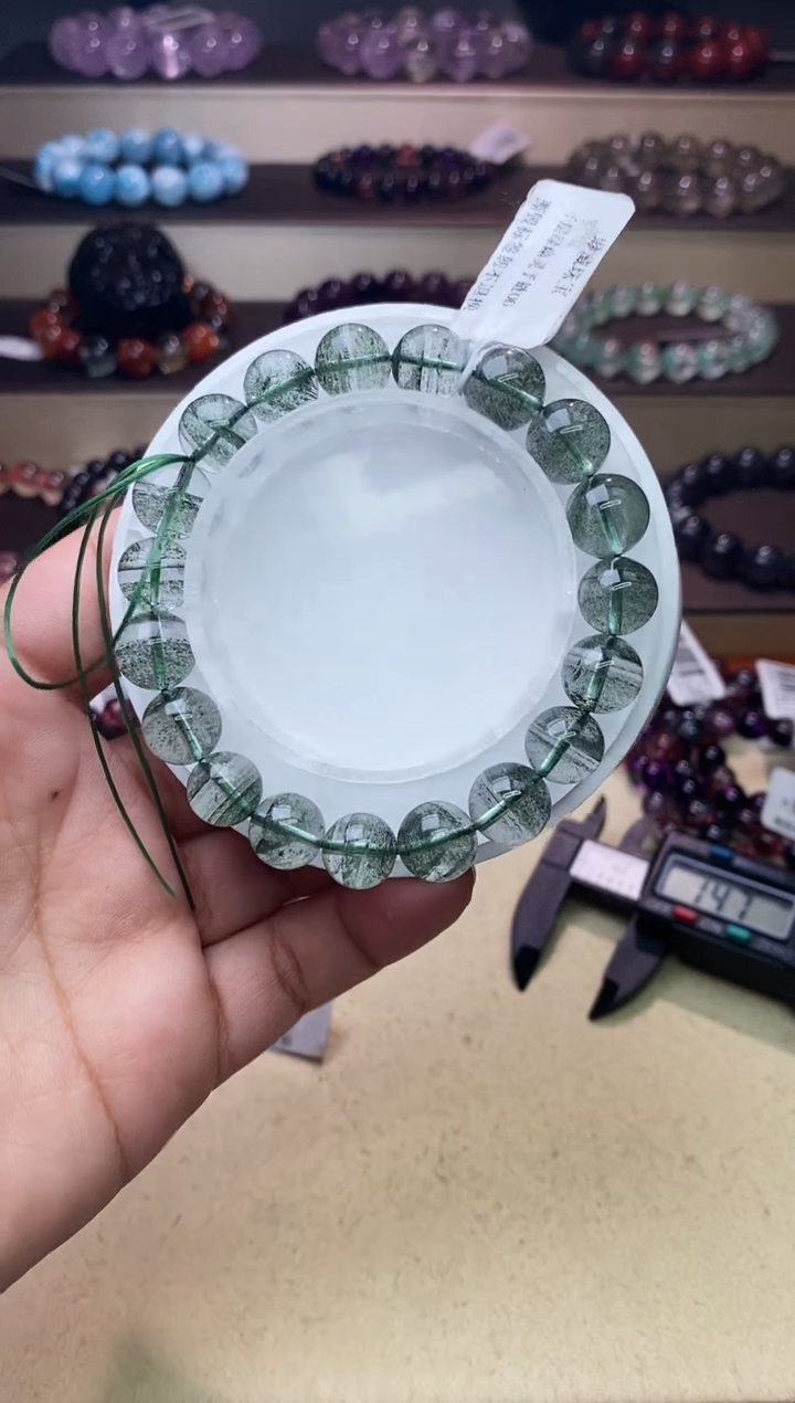 【闪购商品】水晶手链未镶嵌千层绿幽灵10m+
