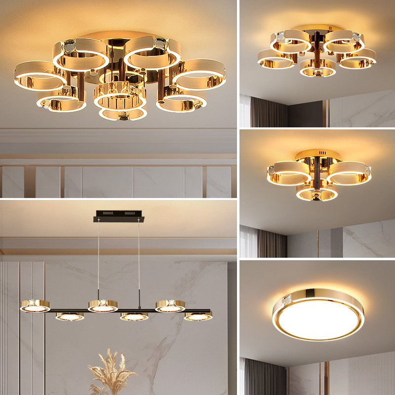 名都星后现代轻奢水晶吸顶灯2025新款客厅高档简约钻戒灯餐厅卧室