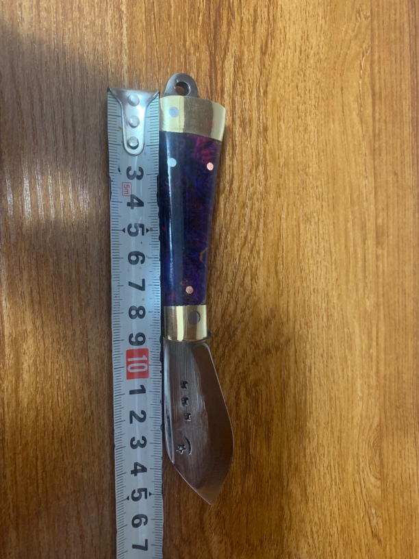 大河家手工夹钢小鱼刀固化木刀柄水果刀具锋利削皮器