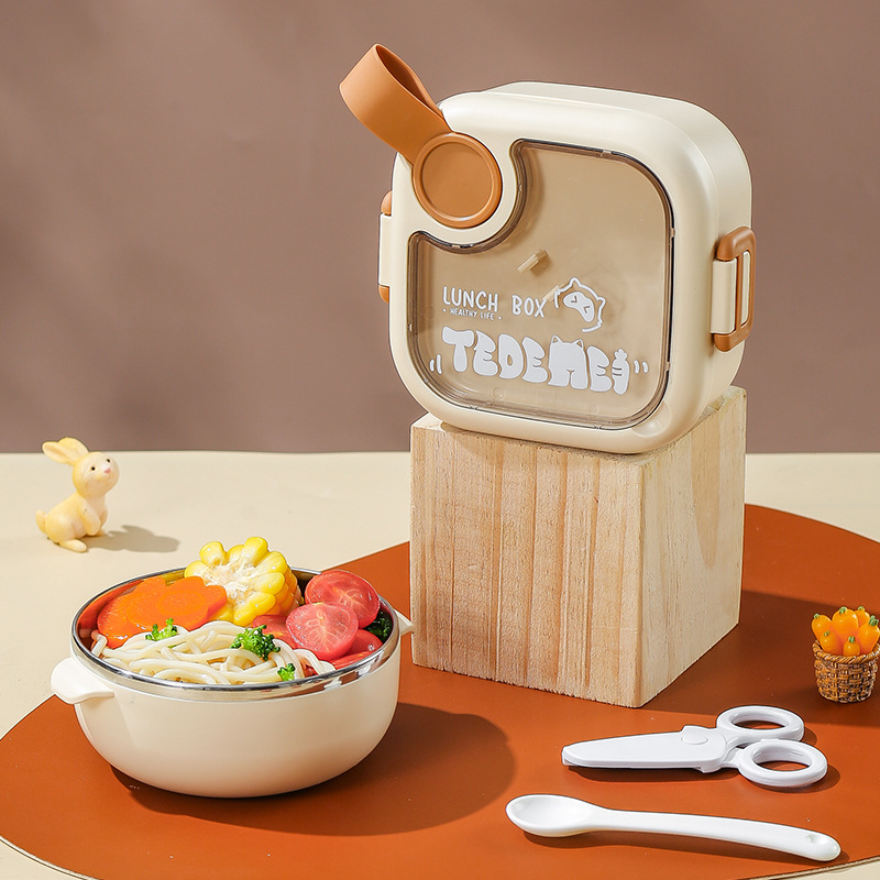 婴儿辅食碗注水保温碗幼儿童吃饭专用宝宝恒温外出便携不锈钢餐具