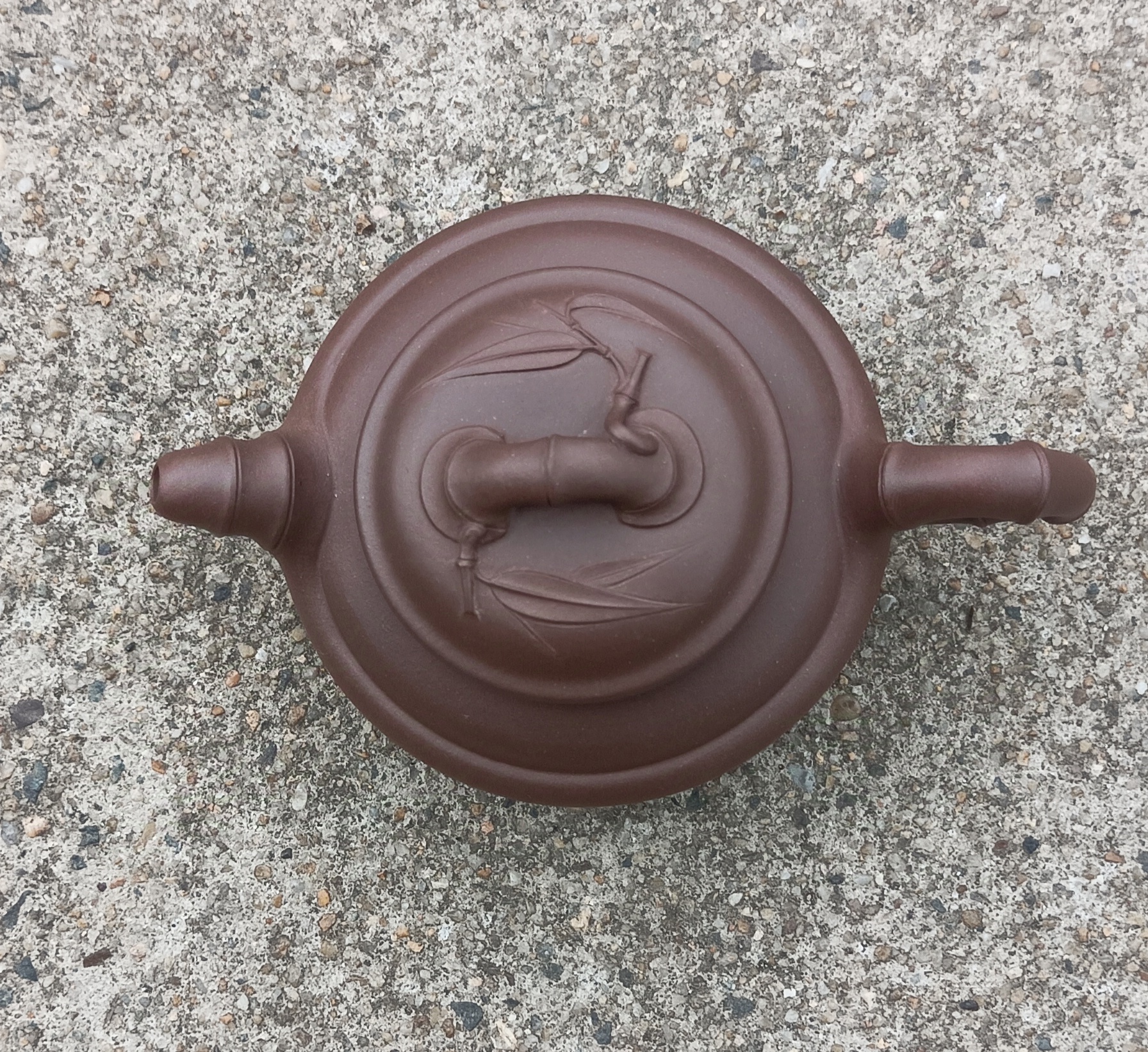 双线竹鼓壶，一百八十毫升，老一厂拼紫泥，宋春丽早期作品，半手工制