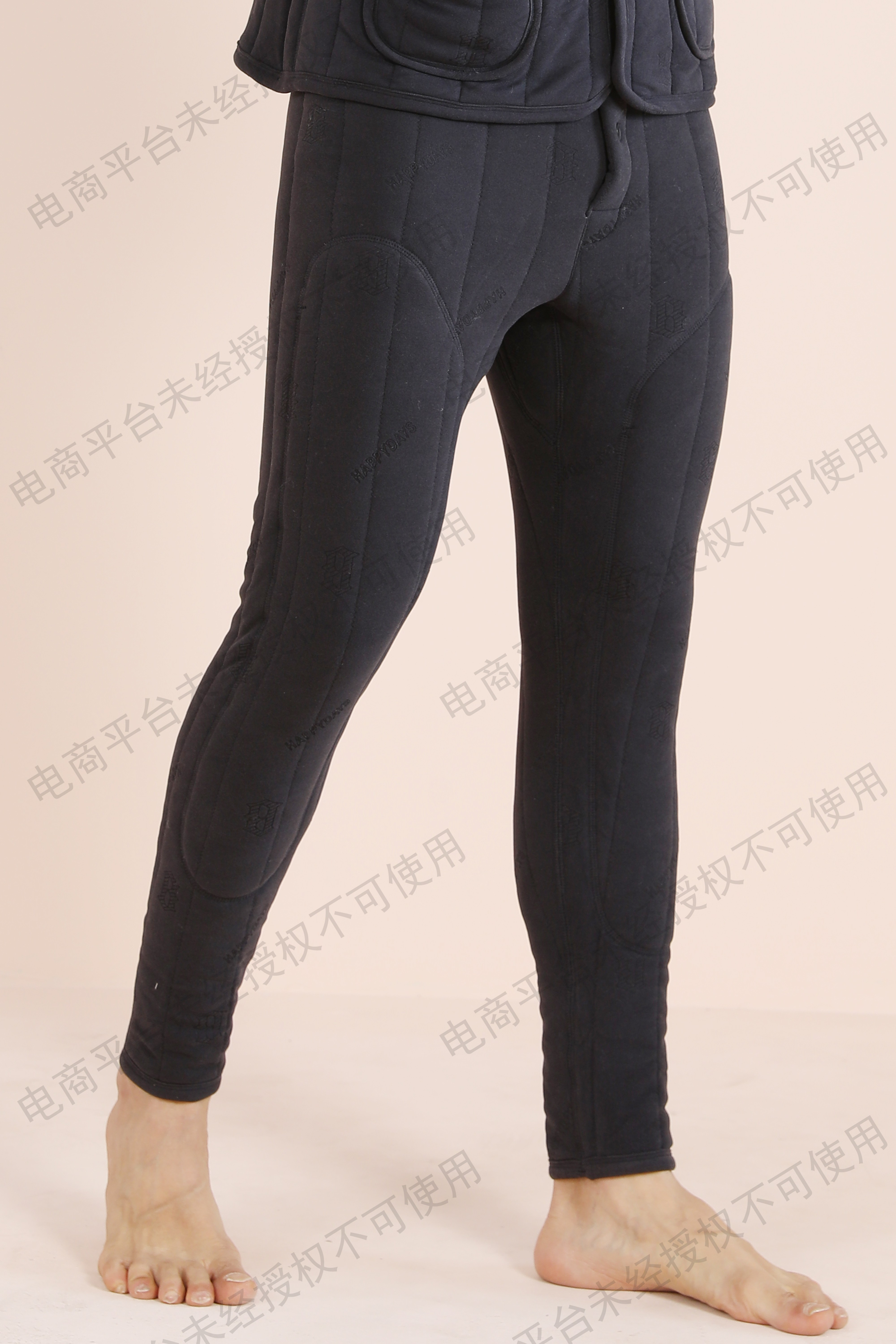 2024冬季棉裤男加绒加厚高腰保暖裤护膝羊毛裤