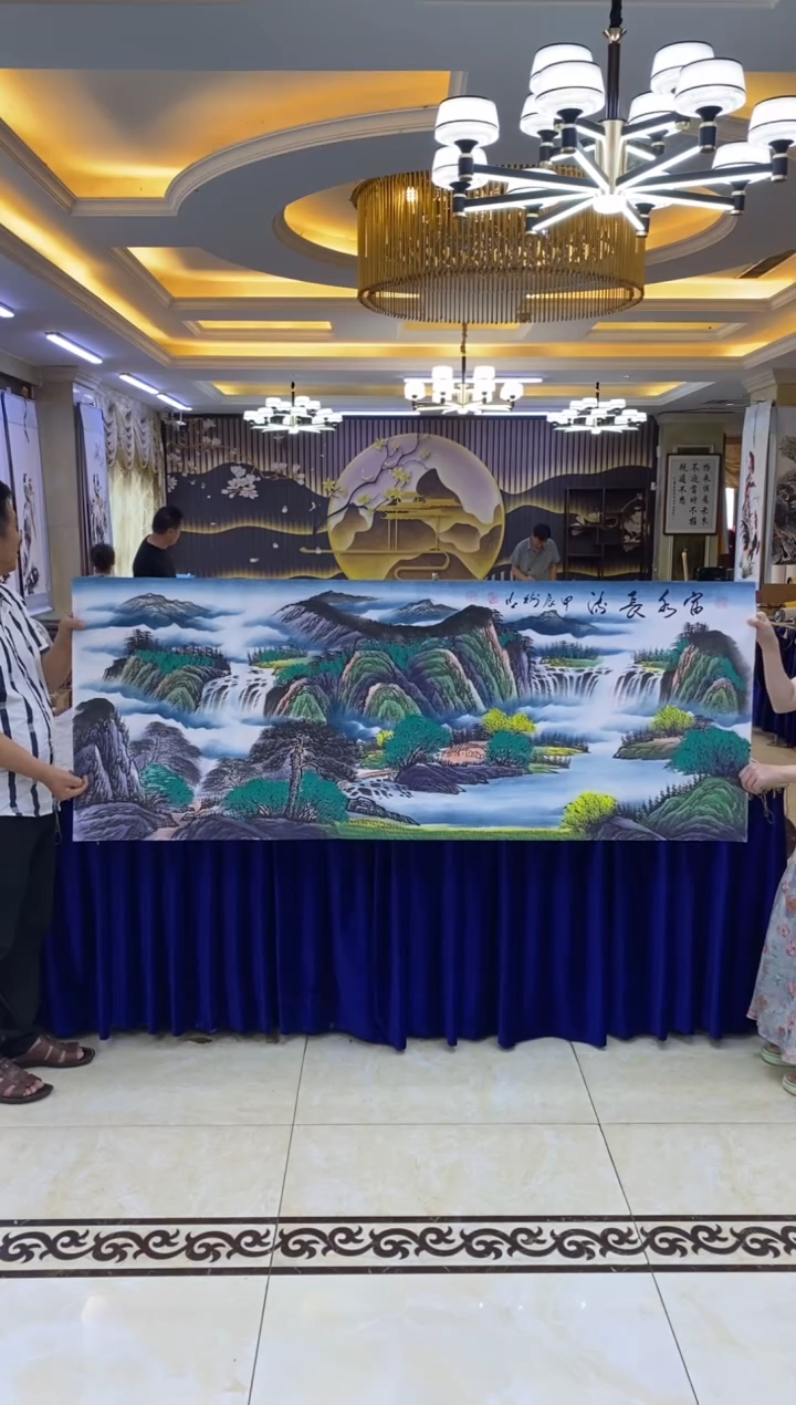 【闪购商品】绘画王树明《富水长流》六尺