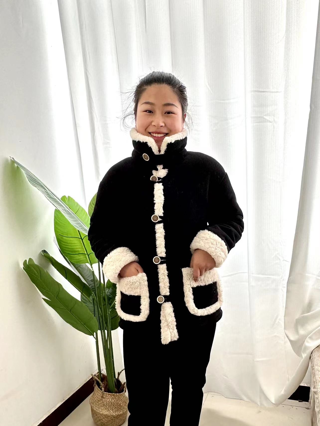 外穿睡衣加厚保暖外套一条过冬三层夹棉睡衣可外穿睡衣休闲加绒