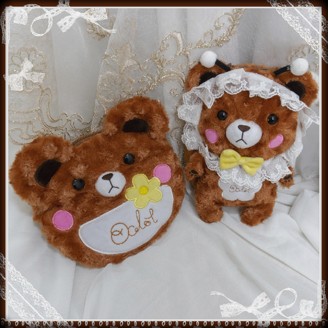 超浮力【现货】豹了个猫可爱熊包单肩手提包