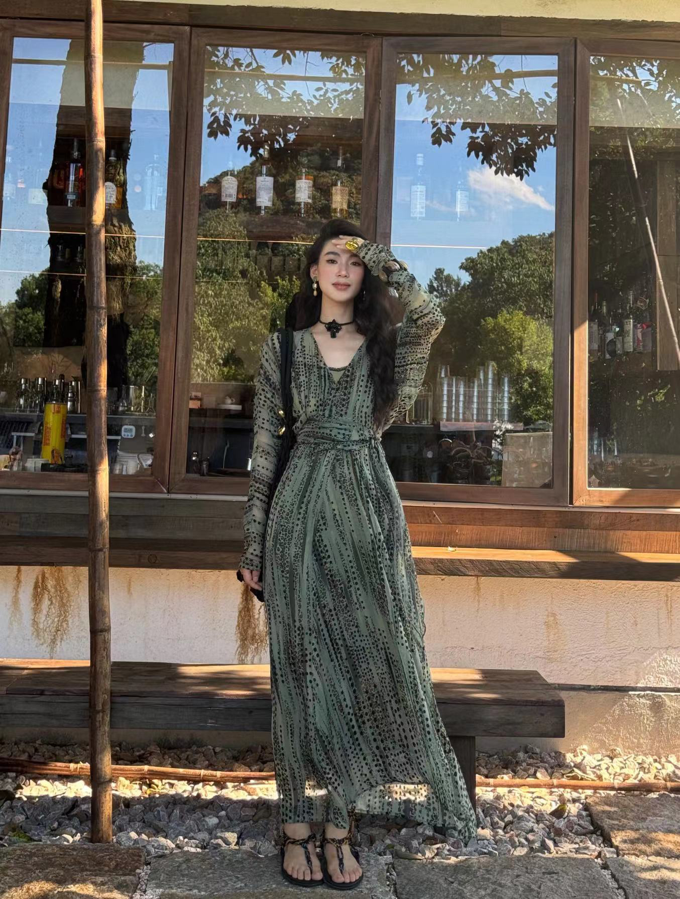 XIANPIN/鲜品【绿野仙踪】24年夏季新款法式连衣裙