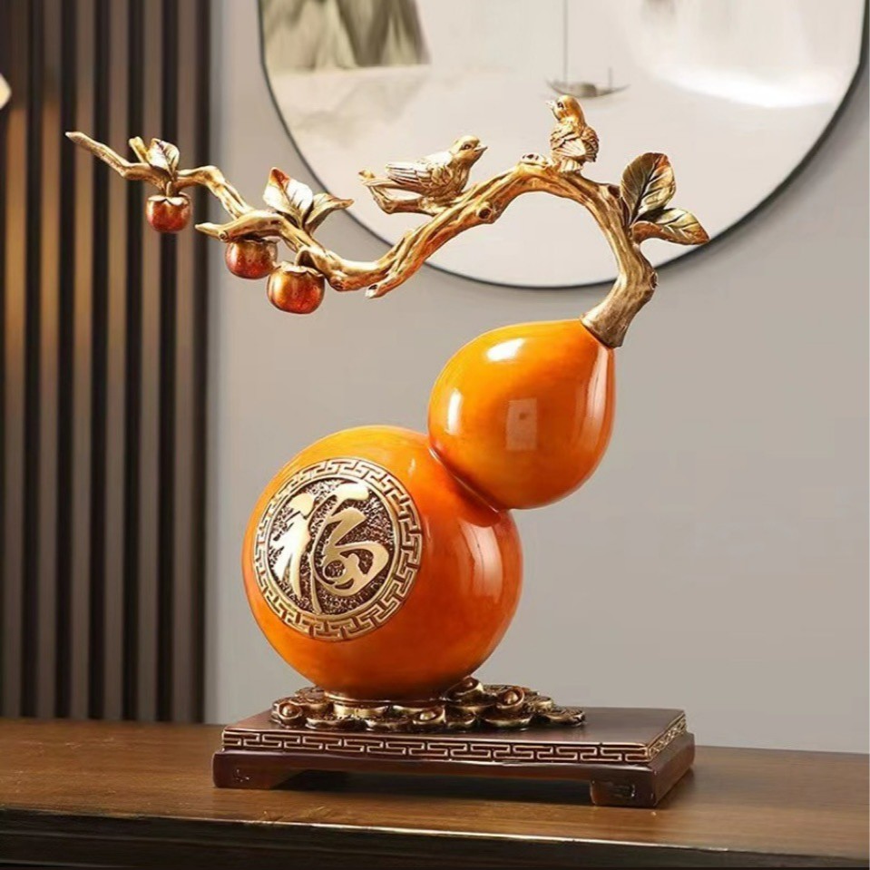 【主播推荐】新中式家居客厅万事如意葫芦摆件新房乔迁礼物书房玄关