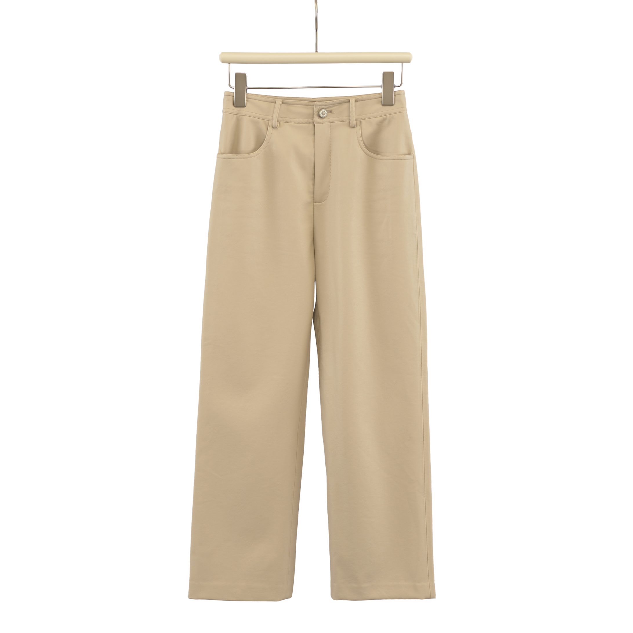 Artme瓜瓜呀【炒色三色皮裤】好打理显瘦直筒腔调感三色皮裤w631l2