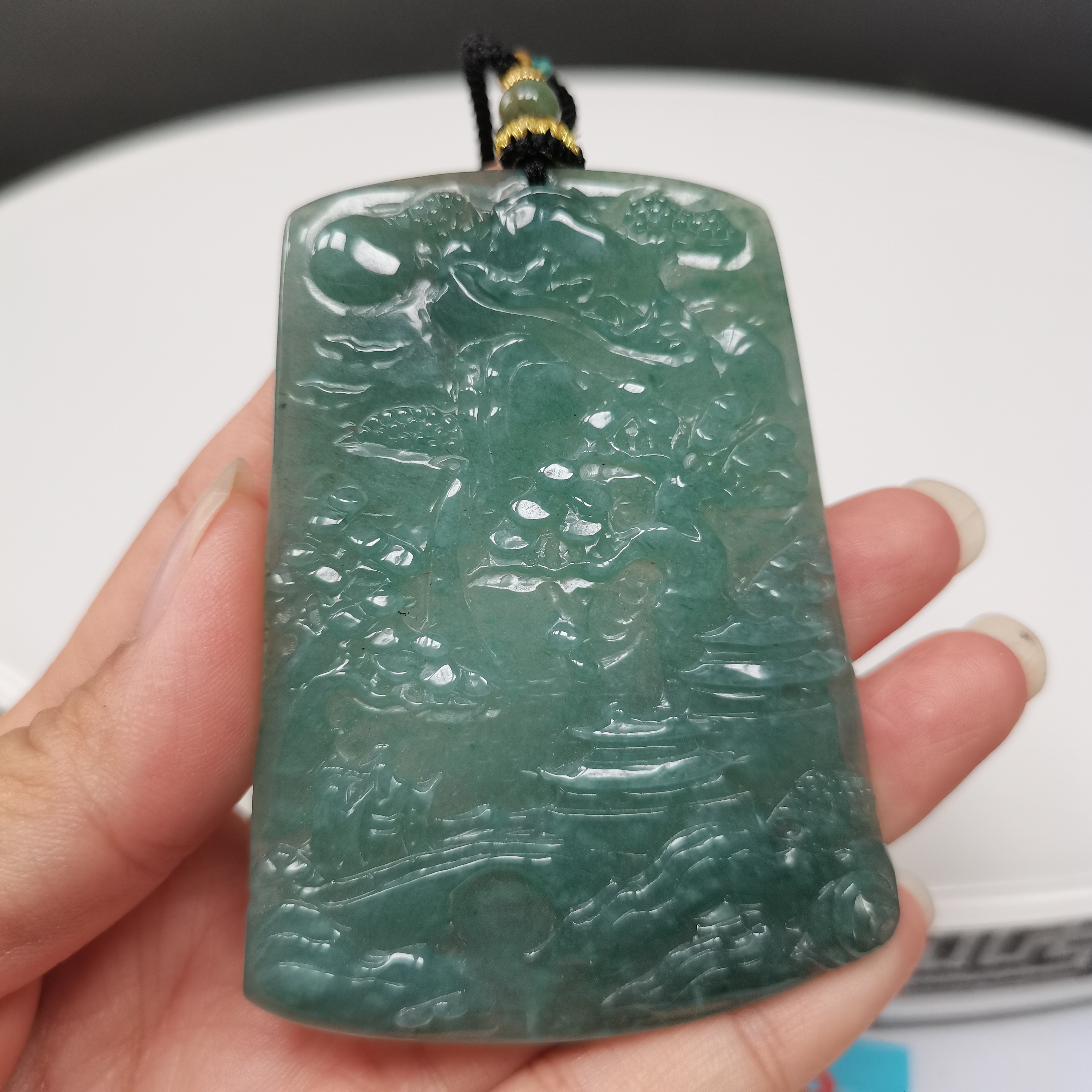 翡翠大山水牌子冰蓝水