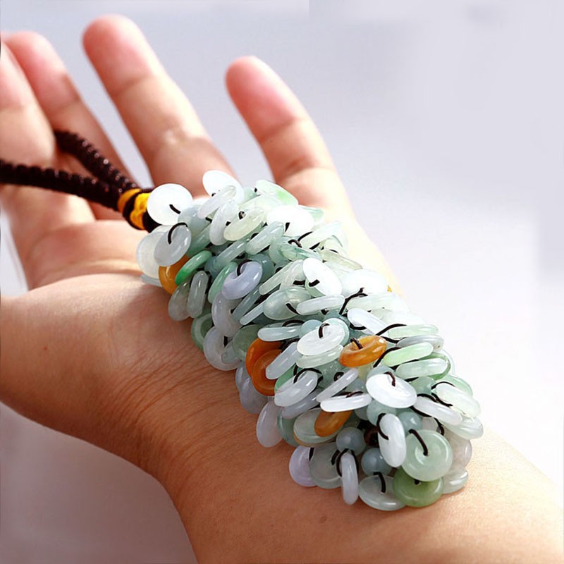 玉华轩珠宝 车挂翡翠 平安扣车挂件车内饰品带证书礼品发其中之一