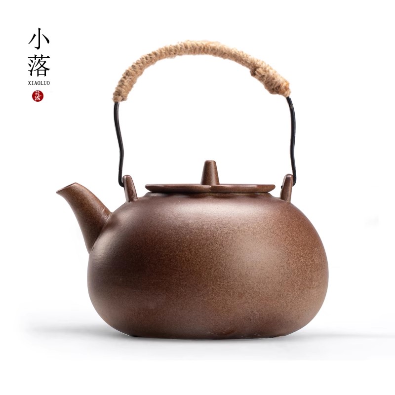 小落煮茶壶泡茶家用室内围炉煮茶器煮茶炉陶瓷电陶炉提梁壶烧水壶